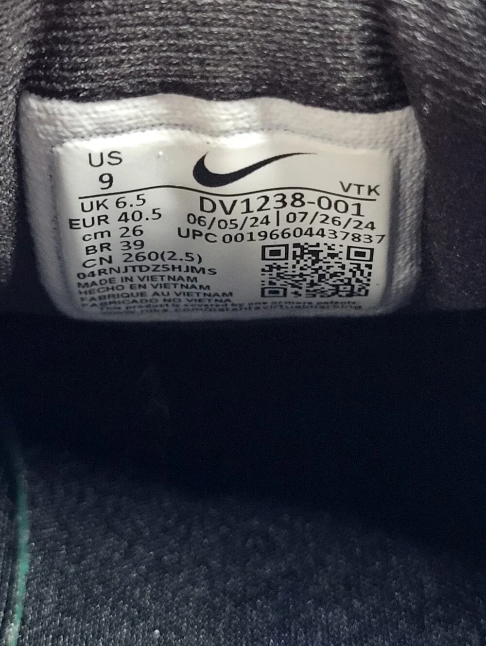 Nike Womens Motiva DV1238-001 Black Running Shoes Sneakers Size 9